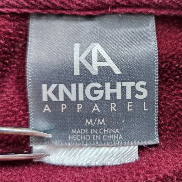 Mens Arizona State Hoodie Sweatshirt Knights Apparel M Maroon Gold Embroidered B - Picture 8 of 10